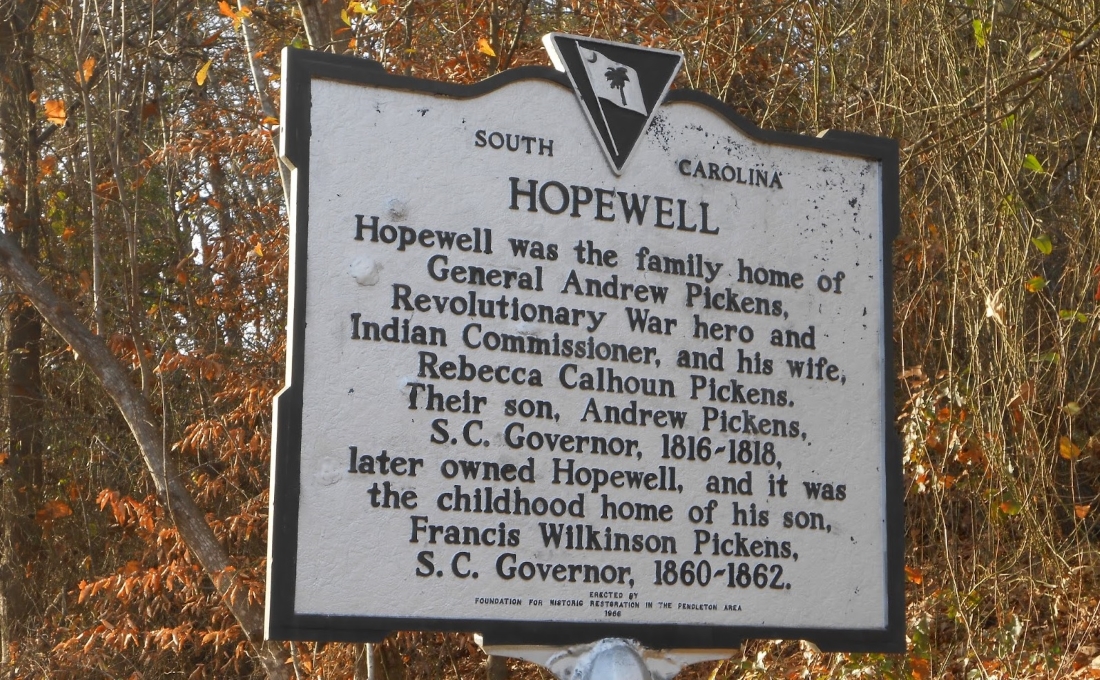 Treaty of Hopewell marker