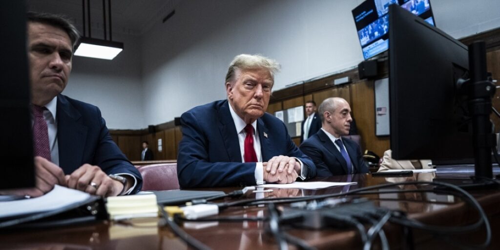President Donald Trump - New York case jury selection