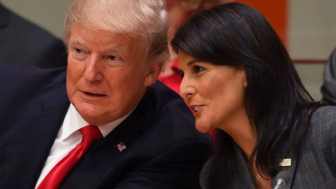 Donald Trump with Nikki Haley