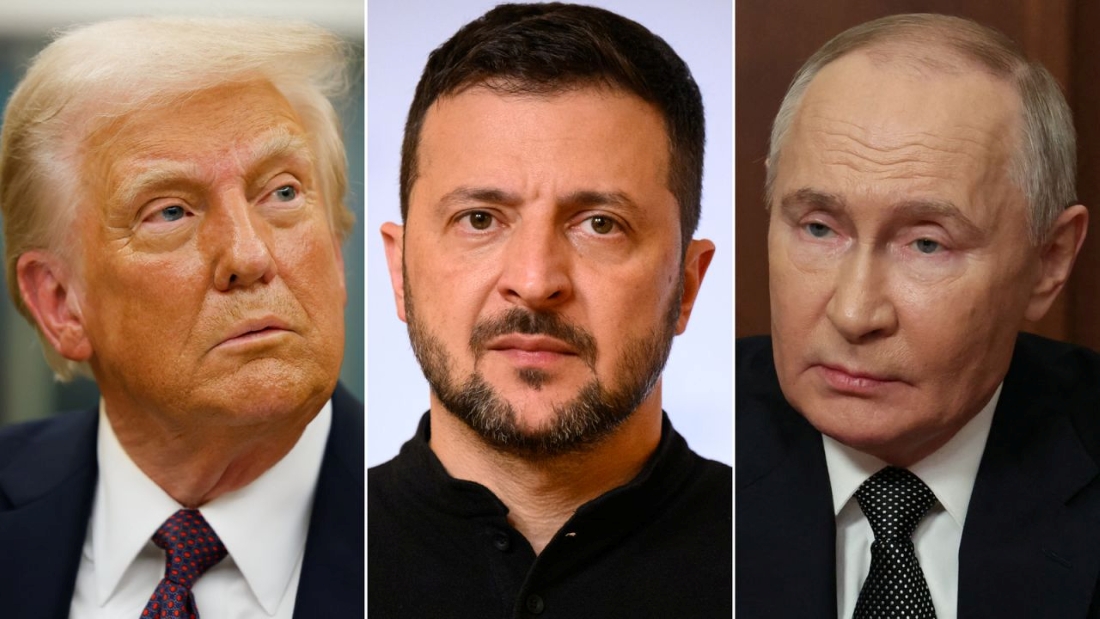 Trump, Zelensky, Putin
