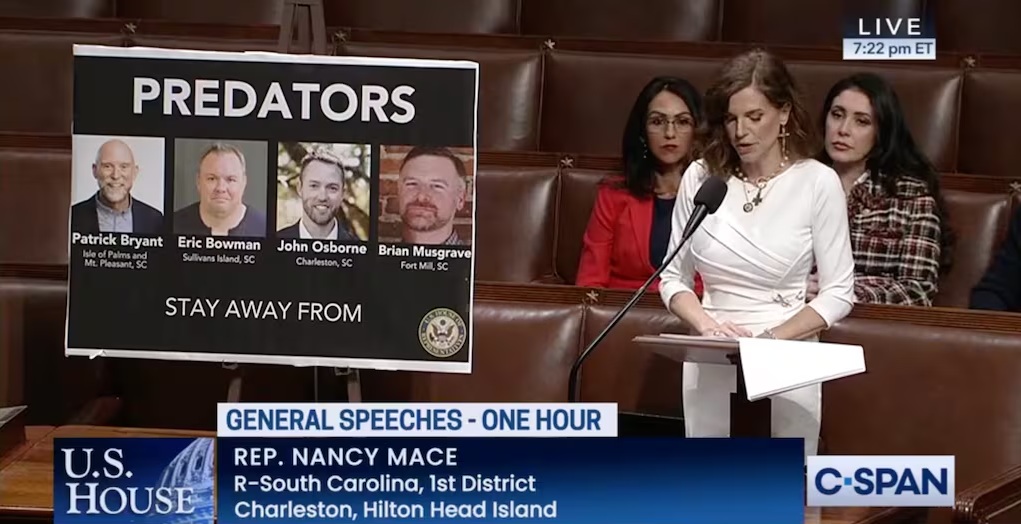 Nancy Mace and Patrick Bryant